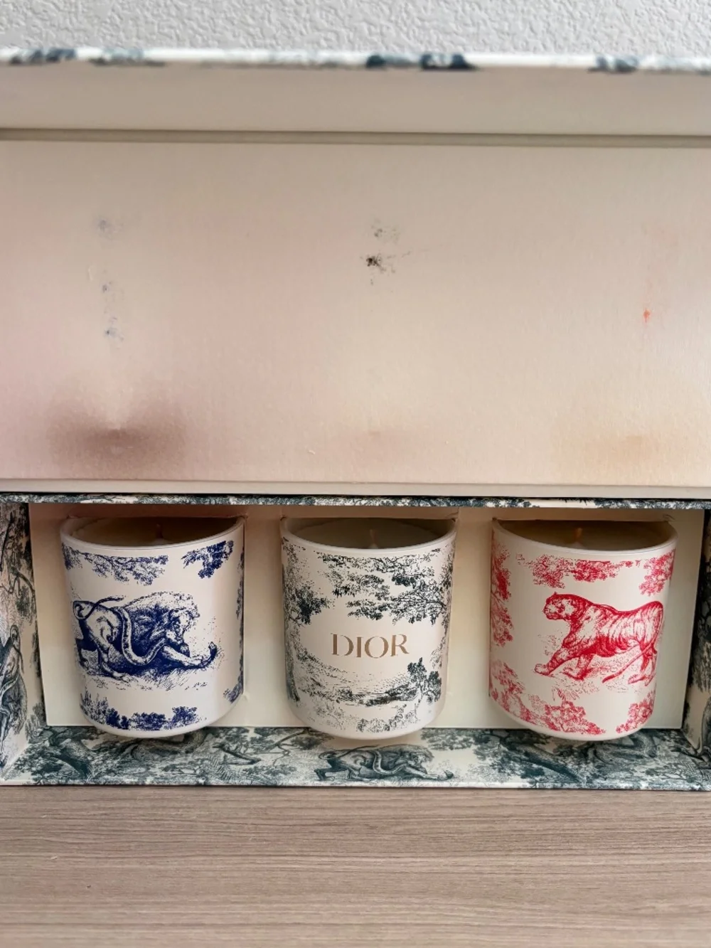 Dior Toile de Jouy Scented Candle Set of 3